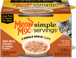 Meow Mix Simple Servings With Real Chicken And Turkey In Gravy